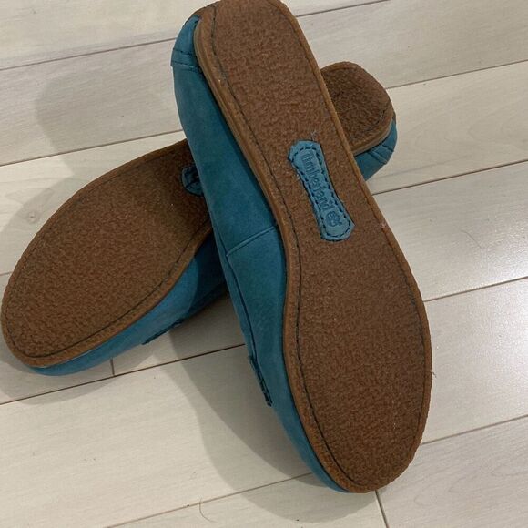 Timberland Earthkeepers Women's Suede Fringe Slip-On Moccasin Flats Size 9.5 - Picture 6 of 7